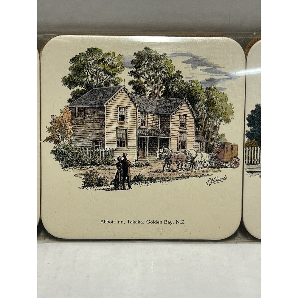Drink Coasters‎ New Zealand Set of 6 Places Travel Memorabilia Jasón Brand - Picture 3 of 9